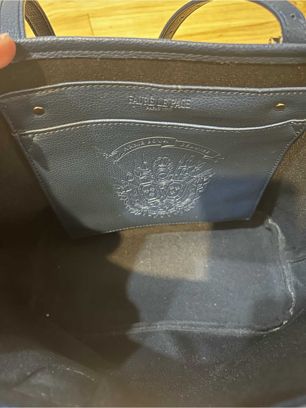 Fauré Le Page Tote with Gold-Tone Accents - Picture 6 of 13